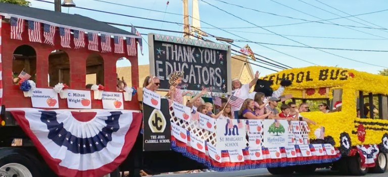 Bel Air Independence Day Parade Float with Kids